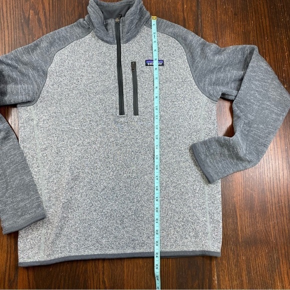 Patagonia Men’s Better Sweater Quarter Zip Pullover Fleece Gray Small - Picture 9 of 11